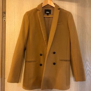 Banana Republic Double Breasted Coat Camel 2 EUC